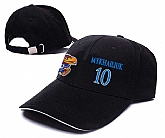 Kansas Jayhawks #10 Sviatoslav Mykhailiuk Black College Basketball Adjustable Peaked Hat,baseball caps,new era cap wholesale,wholesale hats