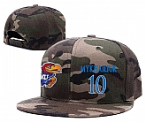 Kansas Jayhawks #10 Sviatoslav Mykhailiuk Camo College Basketball Adjustable Hat,baseball caps,new era cap wholesale,wholesale hats