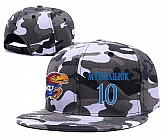 Kansas Jayhawks #10 Sviatoslav Mykhailiuk Gray Camo College Basketball Adjustable Hat,baseball caps,new era cap wholesale,wholesale hats