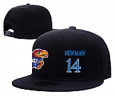 Kansas Jayhawks #14 Malik Newman Black College Basketball Adjustable Hat,baseball caps,new era cap wholesale,wholesale hats