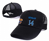 Kansas Jayhawks #14 Malik Newman Black Mesh College Basketball Adjustable Hat,baseball caps,new era cap wholesale,wholesale hats