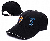Kansas Jayhawks #2 Lagerald Vick Black College Basketball Adjustable Peaked Hat,baseball caps,new era cap wholesale,wholesale hats