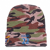 Kansas Jayhawks #22 Dwight Coleby Camo College Basketball Knit Hat,baseball caps,new era cap wholesale,wholesale hats
