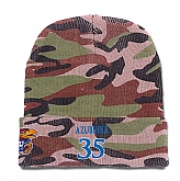 Kansas Jayhawks #35 Camo College Basketball Knit Hat,baseball caps,new era cap wholesale,wholesale hats