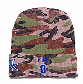 Kentucky Wildcats #0 De'Aaron Fox Camo College Basketball Knit Hat,baseball caps,new era cap wholesale,wholesale hats