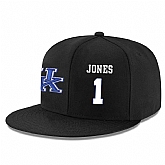 Kentucky Wildcats #1 Sacha Killeya Jones Black Adjustable Hat,baseball caps,new era cap wholesale,wholesale hats