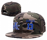Kentucky Wildcats #13 Isaiah Briscoe Camo College Basketball Adjustable Hat,baseball caps,new era cap wholesale,wholesale hats