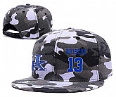 Kentucky Wildcats #13 Isaiah Briscoe Gray Camo College Basketball Adjustable Hat,baseball caps,new era cap wholesale,wholesale hats