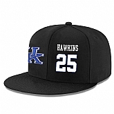 Kentucky Wildcats #25 Dominique Hawkins Black Adjustable Hat,baseball caps,new era cap wholesale,wholesale hats