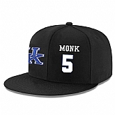 Kentucky Wildcats #5 Malik Monk Black Adjustable Hat,baseball caps,new era cap wholesale,wholesale hats