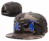 Kentucky Wildcats #5 Malik Monk Camo College Basketball Adjustable Hat,baseball caps,new era cap wholesale,wholesale hats