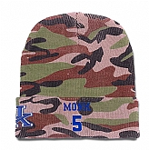 Kentucky Wildcats #5 Malik Monk Camo College Basketball Knit Hat,baseball caps,new era cap wholesale,wholesale hats