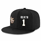 LSU Tigers #1 Duop Reath Black Adjustable Hat,baseball caps,new era cap wholesale,wholesale hats