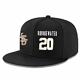 LSU Tigers #20 Brian Bridgewater Black Adjustable Hat,baseball caps,new era cap wholesale,wholesale hats