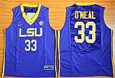 LSU Tigers #33 Shaquille O'Neal Purple College Basketball Stitched Jersey,baseball caps,new era cap wholesale,wholesale hats