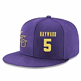 LSU Tigers #5 Kieran Hayward Purple Adjustable Hat,baseball caps,new era cap wholesale,wholesale hats