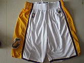 Los Angeles Lakers White Shorts,baseball caps,new era cap wholesale,wholesale hats