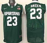 Michigan State Spartans #23 Green Green College Basketball Stitched Jersey,baseball caps,new era cap wholesale,wholesale hats