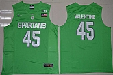 Michigan State Spartans #45 Denzel Valentine Apple Green College Basketball Stitched Jersey,baseball caps,new era cap wholesale,wholesale hats