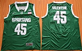 Michigan State Spartans #45 Denzel Valentine Green College Basketball Stitched Jersey,baseball caps,new era cap wholesale,wholesale hats