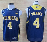 Michigan Wolverines #4 Webber B10 Patch Blue AAA Stitched Jerseys,baseball caps,new era cap wholesale,wholesale hats