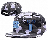 North Carolina Tar Heels #0 Nate Britt Gray Camo College Basketball Adjustable Hat,baseball caps,new era cap wholesale,wholesale hats