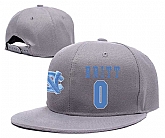 North Carolina Tar Heels #0 Nate Britt Gray College Basketball Adjustable Hat,baseball caps,new era cap wholesale,wholesale hats