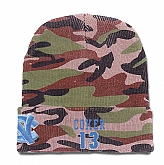 North Carolina Tar Heels #13 Kanler Coker Camo College Basketball Knit Hat,baseball caps,new era cap wholesale,wholesale hats