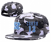 North Carolina Tar Heels #13 Kanler Coker Gray Camo College Basketball Adjustable Hat,baseball caps,new era cap wholesale,wholesale hats