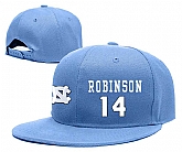 North Carolina Tar Heels #14 Brandon Robinson Blue College Basketball Adjustable Hat,baseball caps,new era cap wholesale,wholesale hats