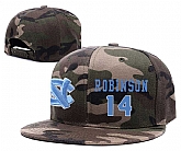 North Carolina Tar Heels #14 Brandon Robinson Camo College Basketball Adjustable Hat,baseball caps,new era cap wholesale,wholesale hats
