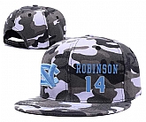 North Carolina Tar Heels #14 Brandon Robinson Gray Camo College Basketball Adjustable Hat,baseball caps,new era cap wholesale,wholesale hats