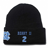 North Carolina Tar Heels #2 Joel Berry II Black College Basketball Knit Hat,baseball caps,new era cap wholesale,wholesale hats