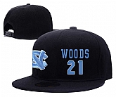 North Carolina Tar Heels #21 Seventh Woods Black College Basketball Adjustable Hat,baseball caps,new era cap wholesale,wholesale hats