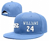 North Carolina Tar Heels #24 Kenny Williams Blue College Basketball Adjustable Hat,baseball caps,new era cap wholesale,wholesale hats