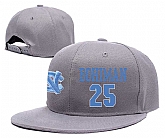 North Carolina Tar Heels #25 Aaron Rohlman Gray College Basketball Adjustable Hat,baseball caps,new era cap wholesale,wholesale hats