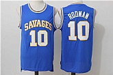 Oklahoma Savages #10 Dennis Rodman Blue High School Stitched Jersey,baseball caps,new era cap wholesale,wholesale hats