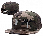Oregon Ducks #1 Jordan Bell Camo College Basketball Adjustable Hat