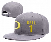 Oregon Ducks #1 Jordan Bell Gray College Basketball Adjustable Hat,baseball caps,new era cap wholesale,wholesale hats