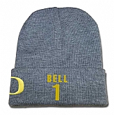 Oregon Ducks #1 Jordan Bell Gray College Basketball Knit Hat,baseball caps,new era cap wholesale,wholesale hats