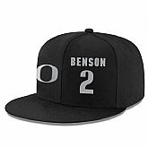 Oregon Ducks #2 Casey Benson Black College Basketball Adjustable Hat,baseball caps,new era cap wholesale,wholesale hats