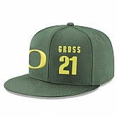 Oregon Ducks #21 Evan Gross Green College Basketball Adjustable Hat,baseball caps,new era cap wholesale,wholesale hats