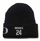 Oregon Ducks #24 Dillon Brooks Black College Basketball Knit Hat,baseball caps,new era cap wholesale,wholesale hats
