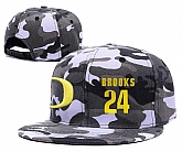 Oregon Ducks #24 Dillon Brooks Gray Camo College Basketball Adjustable Hat,baseball caps,new era cap wholesale,wholesale hats