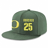 Oregon Ducks #25 Chris Boucher Green College Basketball Adjustable Hat,baseball caps,new era cap wholesale,wholesale hats
