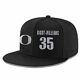 Oregon Ducks #35 Kavell Bigby Williams Black College Basketball Adjustable Hat,baseball caps,new era cap wholesale,wholesale hats