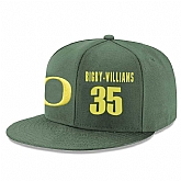 Oregon Ducks #35 Kavell Bigby Williams Green College Basketball Adjustable Hat,baseball caps,new era cap wholesale,wholesale hats