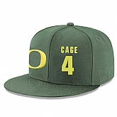 Oregon Ducks #4 M.J. Cage Green College Basketball Adjustable Hat,baseball caps,new era cap wholesale,wholesale hats