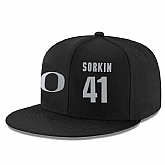 Oregon Ducks #41 Roman Sorkin Black College Basketball Adjustable Hat,baseball caps,new era cap wholesale,wholesale hats