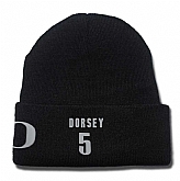 Oregon Ducks #5 Tyler Dorsey Black College Basketball Knit Hat,baseball caps,new era cap wholesale,wholesale hats
